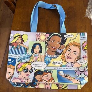 Estee Lauder Caricature Comic Strip Ladies Women Tote Bag / Beach Bag NEW